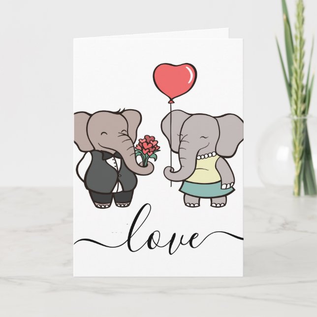 Cartão De Festividades amor (Frente)