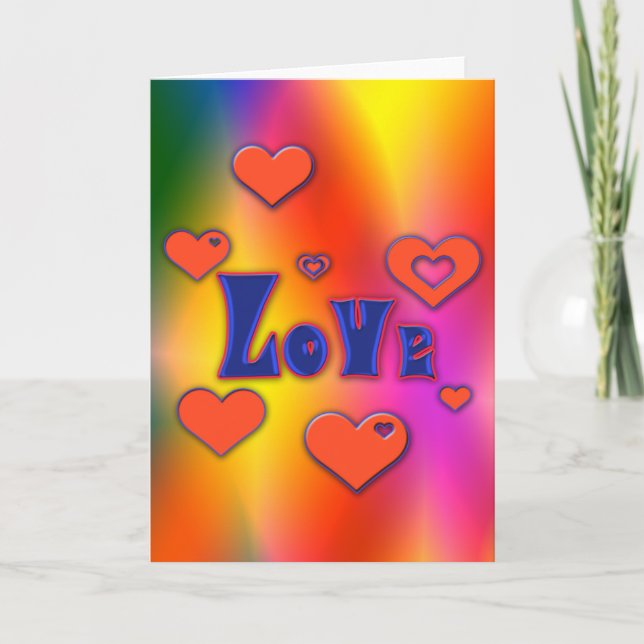 Cartão De Festividades Amor (Frente)