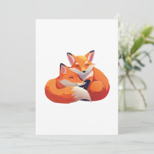 Cartão De Festividades Amor Adorável: Designs animais no dia do Namorados