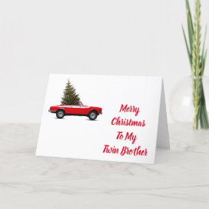 CARTÃO DE FESTIVIDADES AMOR AO MEU IRMÃO GÊMEO NO NATAL