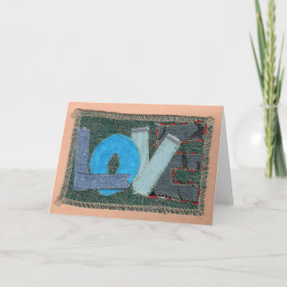 Cartão De Festividades Amor Azul