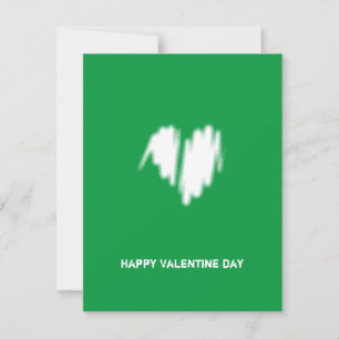 Cartão De Festividades Amor Coração de Código QR Corporativo Branco Li