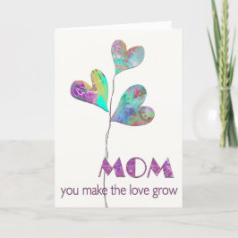 Cartão De Festividades Amor cresce