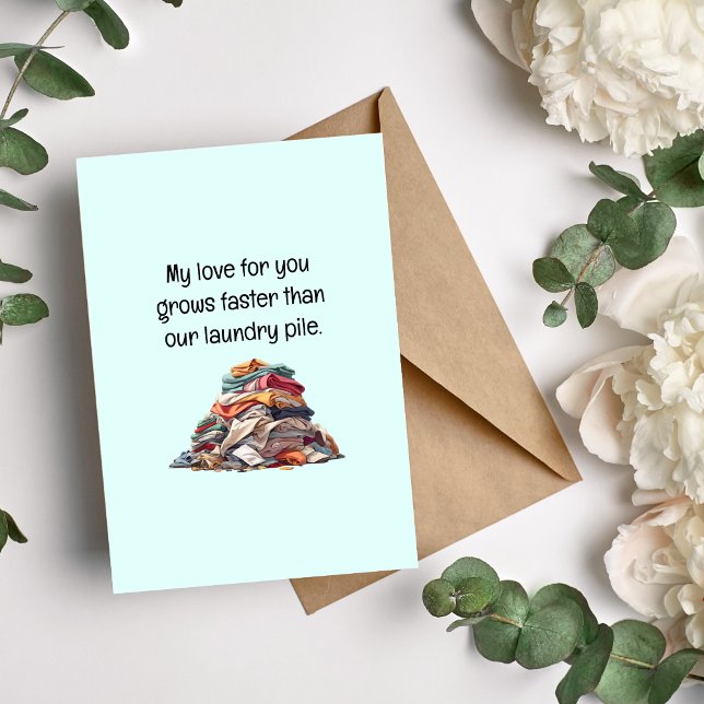Cartão De Festividades Amor Crescente, Amor Engraçado, Dizendo (Criador carregado)