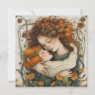 Cartão De Festividades Amor da Mãe: Embraço Sensível