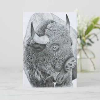 Cartão De Festividades Amor de Búfalo