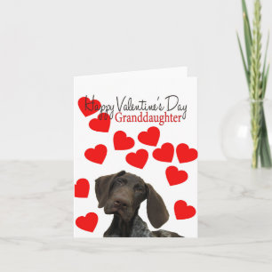 Cartão De Festividades Amor de filhote de cachorro lustroso dos namorados