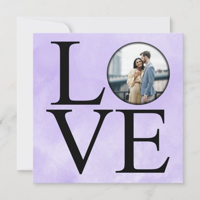 Cartão De Festividades Amor de Foto de Valentim (Frente)