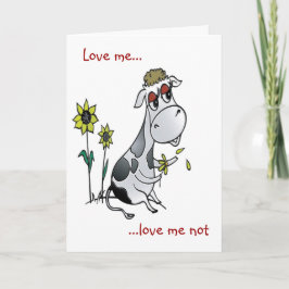 Cartão De Festividades Amor De Vaca