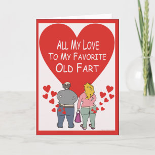 Cartão De Festividades Amor de Velho Fart
