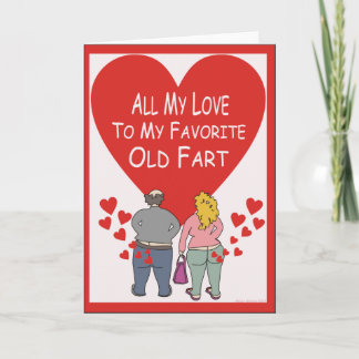 Cartão De Festividades Amor de Velho Fart
