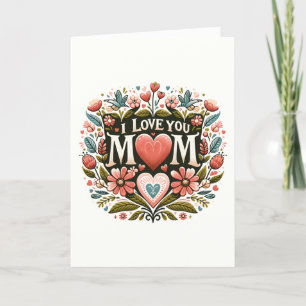 Cartão De Festividades Amor em Flor - Dia das Mães