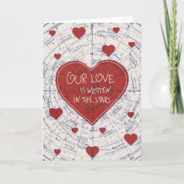 Cartão De Festividades Amor escrito nas estrelas