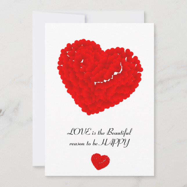 Cartão De Festividades amor feliz faça-você-mesmo (Frente)