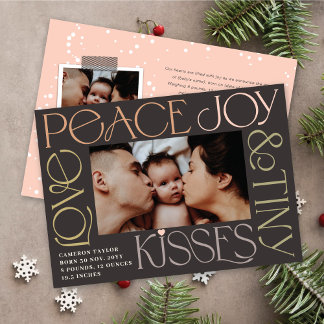 Cartão De Festividades Amor Joy Tiny Kisses Bebê 1rua Natal