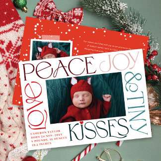 Cartão De Festividades Amor Joy Tiny Kisses Bebê 1rua Natal