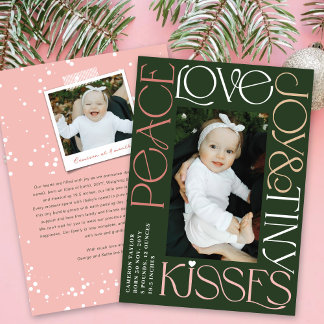 Cartão De Festividades Amor Joy Tiny Kisses Bebê 1rua Natal