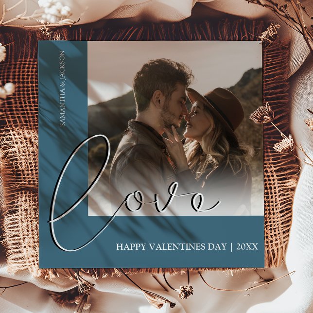 Cartão De Festividades Amor mínimo moderno | Feriado do Dia de os namorad (Criador carregado)