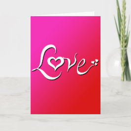 Cartão De Festividades Amor - mistura cor-de-rosa reversa