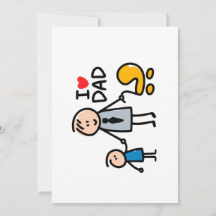 Cartão De Festividades Amor papai impressão