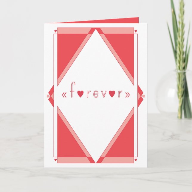 Cartão De Festividades Amor para sempre (Frente)