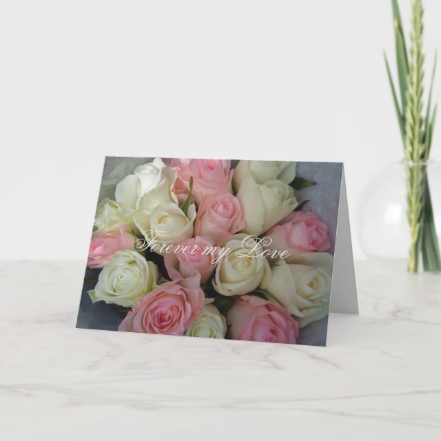 Cartão De Festividades Amor para sempre (Frente)