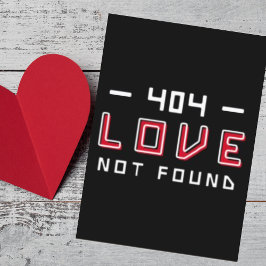 Cartão De Festividades Amor Personalizado Não Encontrado Anti-Dias de os