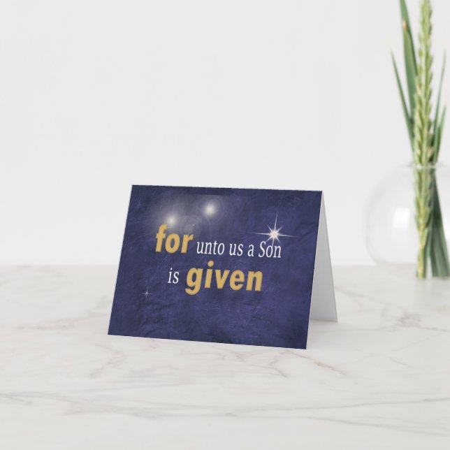 Cartão De Festividades Amor religioso de Natal (Frente)