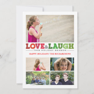 Cartão De Festividades Amor + Ria x5