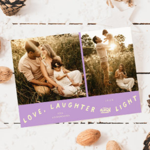 Cartão De Festividades Amor Risos Luz Natal Foto Lemon Wisteria