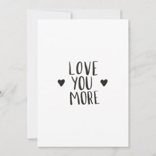 Cartão De Festividades Amor Você Mais Design de Estilo Elegante