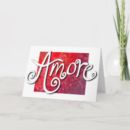 Cartão De Festividades Amore - reverse red jazzy