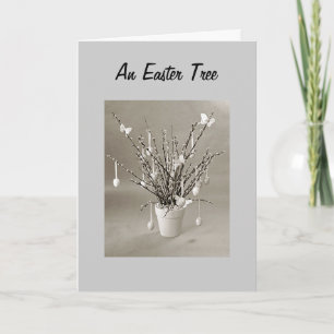 CARTÃO DE FESTIVIDADES AN EASTER TREE-EASTER WISHES
