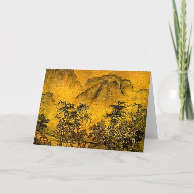 Cartão De Festividades Ancient Landscape (Frente)