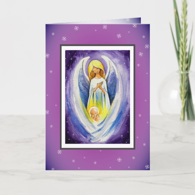 Cartão De Festividades Angel (Frente)