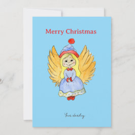 Cartão De Festividades Angel Christmas