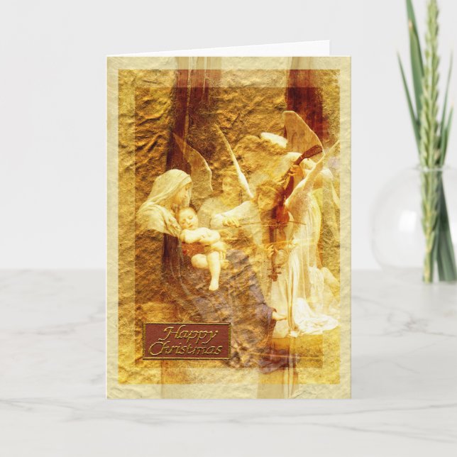 Cartão De Festividades Angel Love Christmas (Frente)