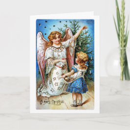 Cartão De Festividades Angel Natal