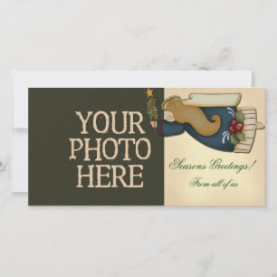 Cartão De Festividades Angel Natal