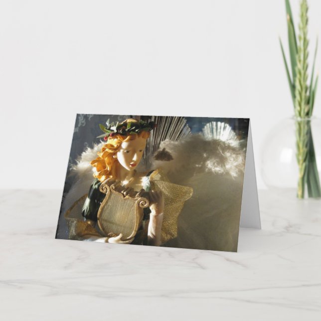 Cartão De Festividades Angel Natal (Frente)