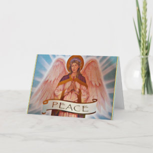 Cartão De Festividades Angel of peace christmas card