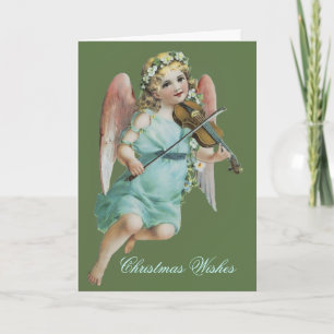 Cartão De Festividades Angel with Violin Card