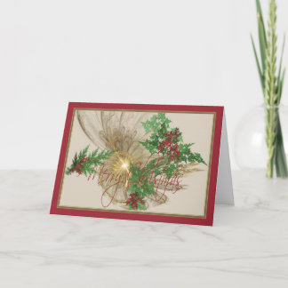 Cartão De Festividades Angelic Christmas