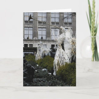 Cartão De Festividades Angels in Manhattan, NYC Christmas Card