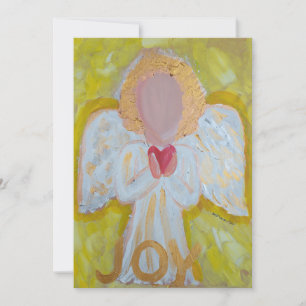 Cartão De Festividades Angels Series - Joy - Flat Holiday Card