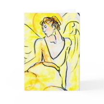 Angels Template Christmas Card