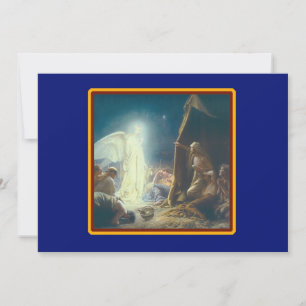 Cartão De Festividades Angels Visit Shepherds Customized Christmas