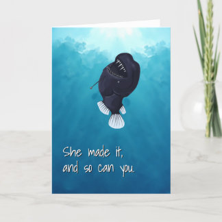 Cartão De Festividades Angler Fish Chegando à Superfície Memorial Inspira