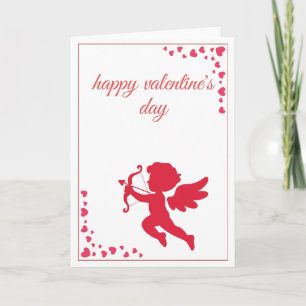 Cartão De Festividades Ângulo Romântico do Amor Cupido Dia dos Namorados