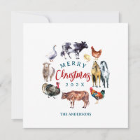 Animais da fazenda decoração country aquarela